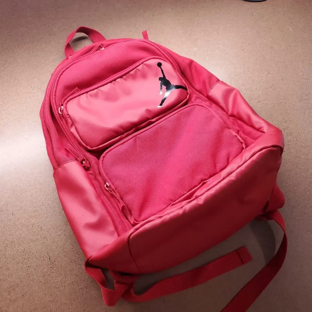 Air Jordan Jumpman Backpack Book Bag Red Large School Athletic Travel Gym